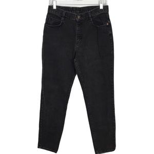 Vintage Lee Women's Black High Waisted Mom Jeans